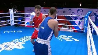 Day 2 (63.5kg) BATTUMUR Misheelt (MGL) vs MAKRYGIANNIS Vasileios (GRE) | AIBA WCHs 2021