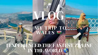 VLOG| THE FASTEST ZIPLINE IN THE WORLD 🌎 | I TRAVELED TO WALES 🏴󠁧󠁢󠁷󠁬󠁳󠁿 GUYS….