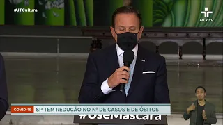 Doria diz que São Paulo superou pior momento da pandemia e que platô está descendo