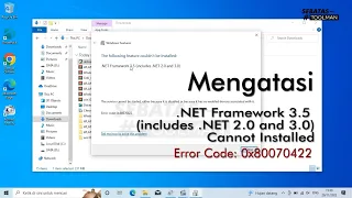 Cara Mengatasi Tidak Bisa Install Net Framework 3.5 - Error Code 0x80070422