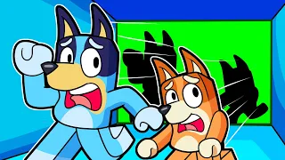 ATRAVESANDO PAREDES en ROBLOX con BLUEY Y BINGO 😭🟩 LAS AVENTURAS DE BLUEY en ROBLOX