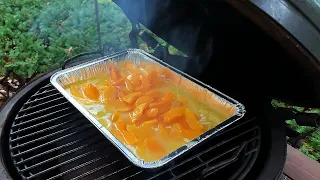 Peach Cobbler Baked on the Big Green Egg