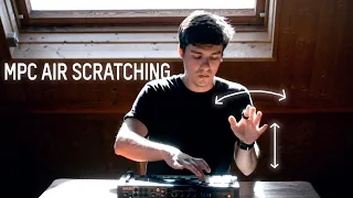 MPC Live 'n Wave "vinyl" scratching in the air beatmaking