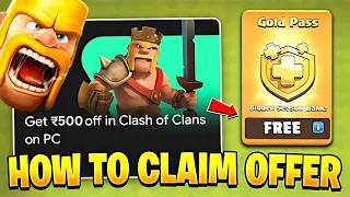 Get COC GOLD PASS for free with this Google play PC and Clash of Clans offer