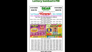 YESTERDAY EVENING NAGALAND LOTTERY VIDEOS LIVE 06:00 pm Dhankesari lottery sambad Date 01/01/2022
