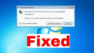 Windows Has Recovered From an #unexpected #shutdown Windows 7 | Windows Blue Screen Error Windows 10
