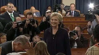 Hillary Clinton arrives to testify before Benghazi committee