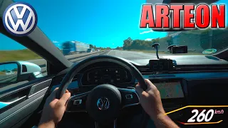 2020 VW Arteon 272 R-Line (0-260 Km/h) POV- Acceleration, TOP SPEED Test✔