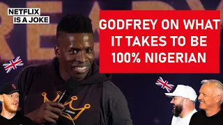 Godfrey on What It Takes To Be 100% Nigerian REACTION!! | OFFICE BLOKES REACT!!