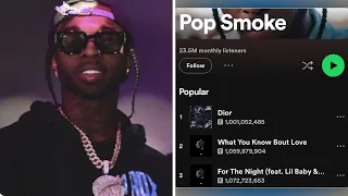 Wimbo wa Pop Smoke DIOR waweka rekodi ya kuwa wimbo pekee wa DRILL kufikisha STREAMS Bilioni 1