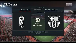 Granada CF vs FC Barcelona  ⚽️  FIFA 22 | La Liga | PS5™ Gameplay in Full HD