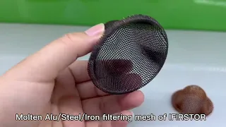 High Temperature Resistance Molten Metal Casting Filter Mesh Hat