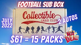 $61 Football Card Subscription Box - Fun Rip On The CHEAP! 2 Autos.