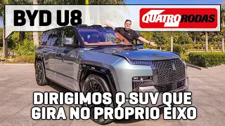 BYD U8: o SUV que navega, gira 360º, anda com pneu furado e CHEGA EM 2024