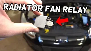 RADIATOR COOLING FAN RELAY LOCATION AND REPLACEMENT FORD FOCUS MK3 2012-2018