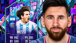 BETTER THAN THE POTM!? 😍 87 Flashback Messi Player Review - FIFA 23 Ultimate Team