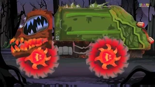 Scary Monster Street Vehicles | Scary Videos for Kids & Toddlers