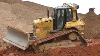 Caterpillar D6N Bulldozer Working on Slope