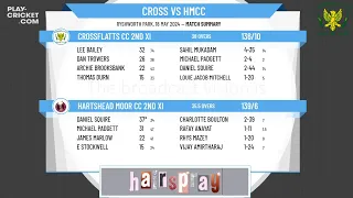 Crossflatts CC 2nd XI v Hartshead Moor CC 2nd XI