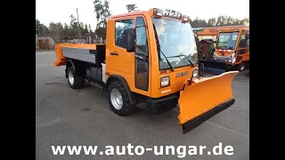 Mercedes Unimog Multicar UX100 Schneeschild Heckstreuer Bj  2002 www.auto-ungar.de