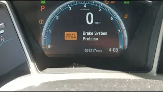 Fix & Solved Honda Civic 10th Gen Car Won't Start Brake System Problem & Error Messages