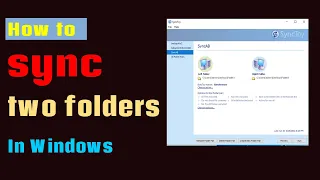 How to sync two folders in windows 10