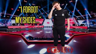 Caps Forgot His SHOES?!