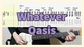 Oasis - Whatever Guitar Cover with Tab