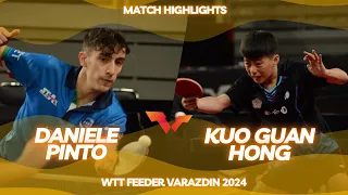 Pinto Daniele vs Kuo Guan Hong | Wtt Feeder Varazdin Preliminary Round 2