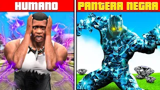 DE HUMANO para o ÚLTIMO NÍVEL da PANTERA NEGRA DE DIAMANTE no GTA 5!!