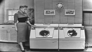 VINTAGE 1956 COMMERCIAL FOR WESTINGHOUSE LAUNDROMAT WASHERS