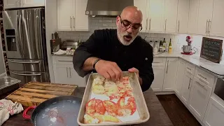 The Grateful Chef cooks Pasta with Lobster, Fennel, Cherry Tomatoes Pernod, and Cream