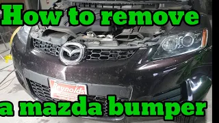 How to remove the front bumper on a 2008 mazda cx-7