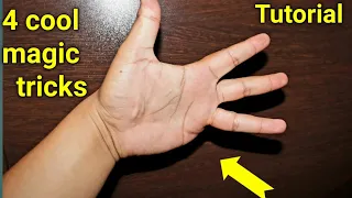 4 Cool Magic Tricks TUTORIAL!