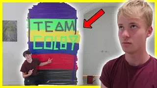 DUCT TAPE TRAP PRANK ON ROOMMATE | Colby Brock