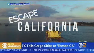 Texas Invites Cargo Ships To 'Escape California'
