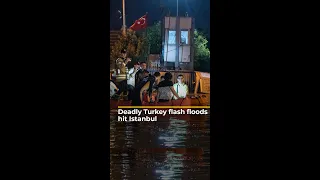 Deadly Turkey flash floods submerge parts of Istanbul | AJ #shorts