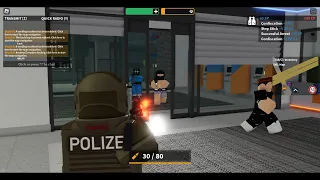 Emergency Hamburg SEK Nice Gameplay! Shoots Fired at Bank, Gang Mafias! 700XP! | ROBLOX (AmateurZ)