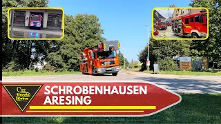 Einsatzfahrten - Feuerwehr Schrobenhausen - Aresing - Mähdrescherbrand - VU
