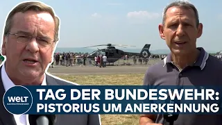 TAG DER BUNDESWEHR: Verteidigungsminister Boris Pistorius wirbt um Rekruten und Anerkennung