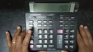 Adição e Subtração na Calculadora Casio HR-150RC