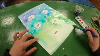 Art in the Park- Dandelion Watercolor