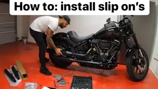 2020 Low rider s Vance and Hines slip on's install