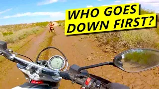 Scrambler vs Supermoto! Offroad Adventure with Bad Dirtbikes