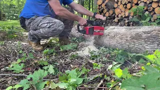 Homelite 240 sl chainsaw in action