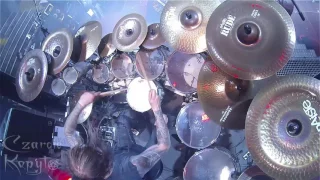 Inferno BEHEMOTH "Ben Sahar" - Czarcie Kopyto drum cam 02.11.2016 Wroclaw Poland