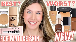 8 BEST & WORST NEW Foundations For Mature Skin 2022 | FOUNDATION ROUNDUP