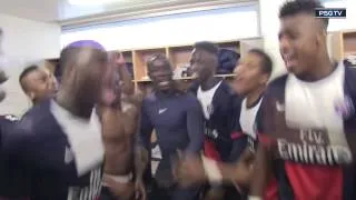 Crazy celebration of PSG young players