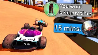 He thought I Couldn't Beat his Record. I said 15 minutes.