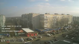 Timelapse 25-01-2020 - Новомосковск, Украина